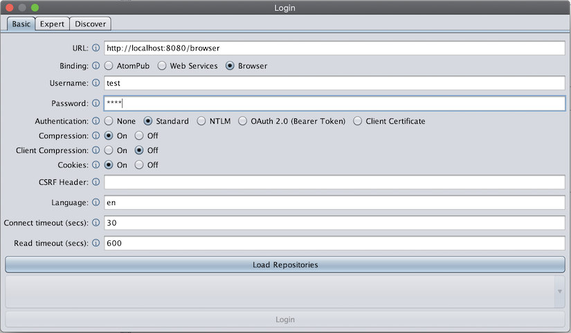 spring-content-with-cmis-login